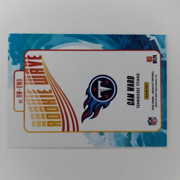 Cam Ward ~ 2025 Absolute ~ Rookie Wave ~ Rookie - Picture 5 of 5